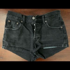 Levi’s 501 Black Denim Shorts
